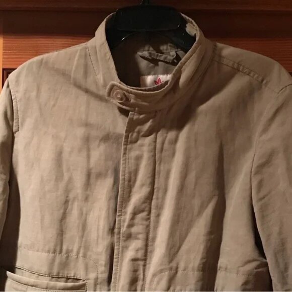 Shockoe Atelier Tan Jacket Coat Men’s Cotton Linen Size 52 Medium - Picture 4 of 6